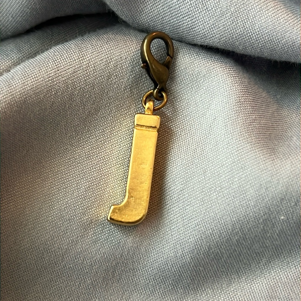 Anthropologie The Collector's Shoe Charm Letter Initial Monogram J Charm purse